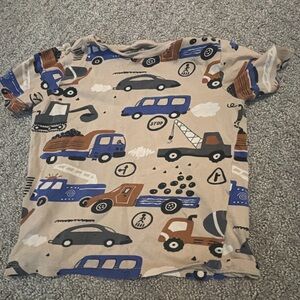 ( ✨5 for $20✨) H&M Blue and Brown Toy Cars & Vehicles tee-size 4-6